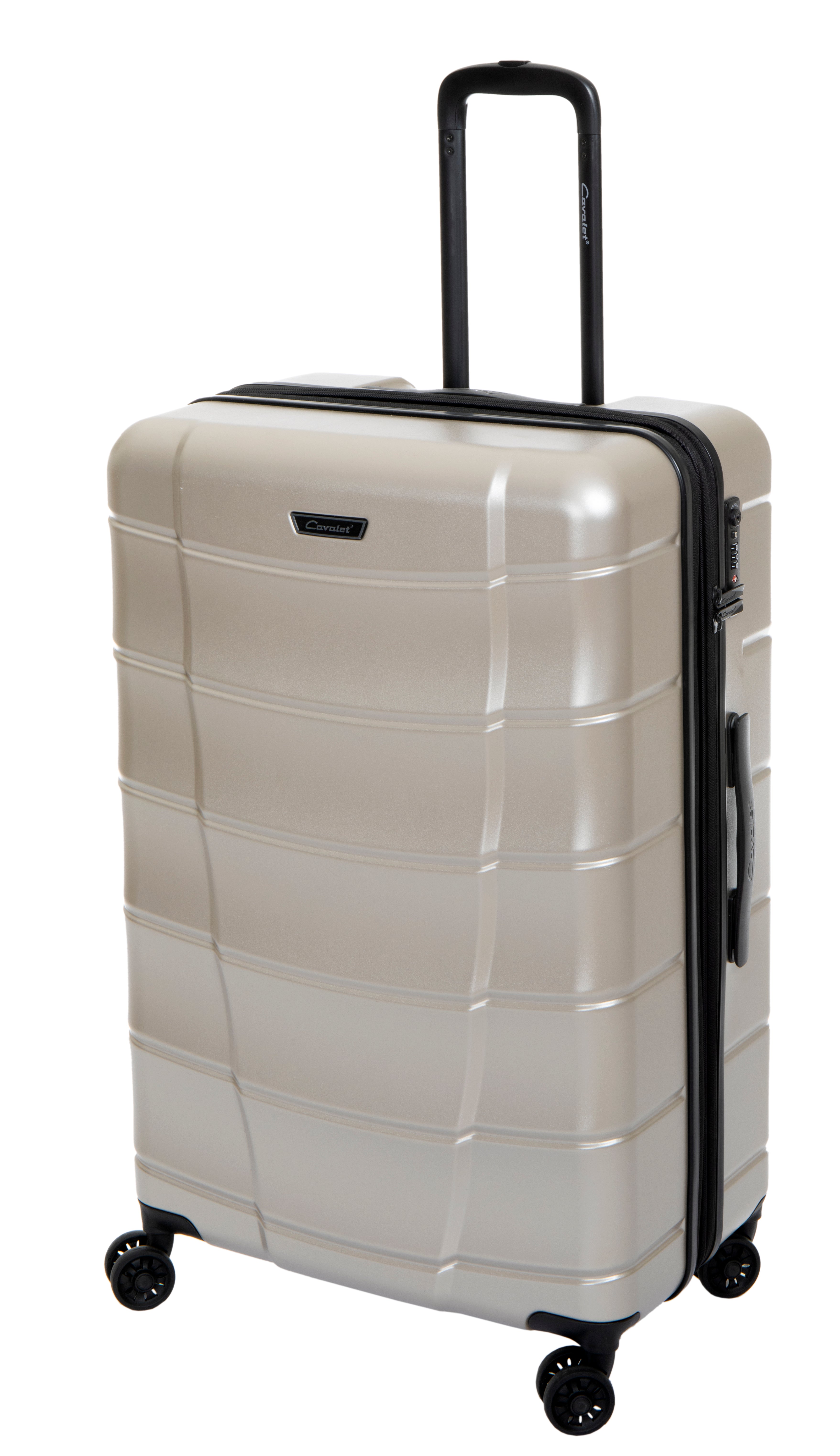 Cavalet Svarte – Elegant hård resväska med 4 hjul, TSA-lås och expanderbart utrymme